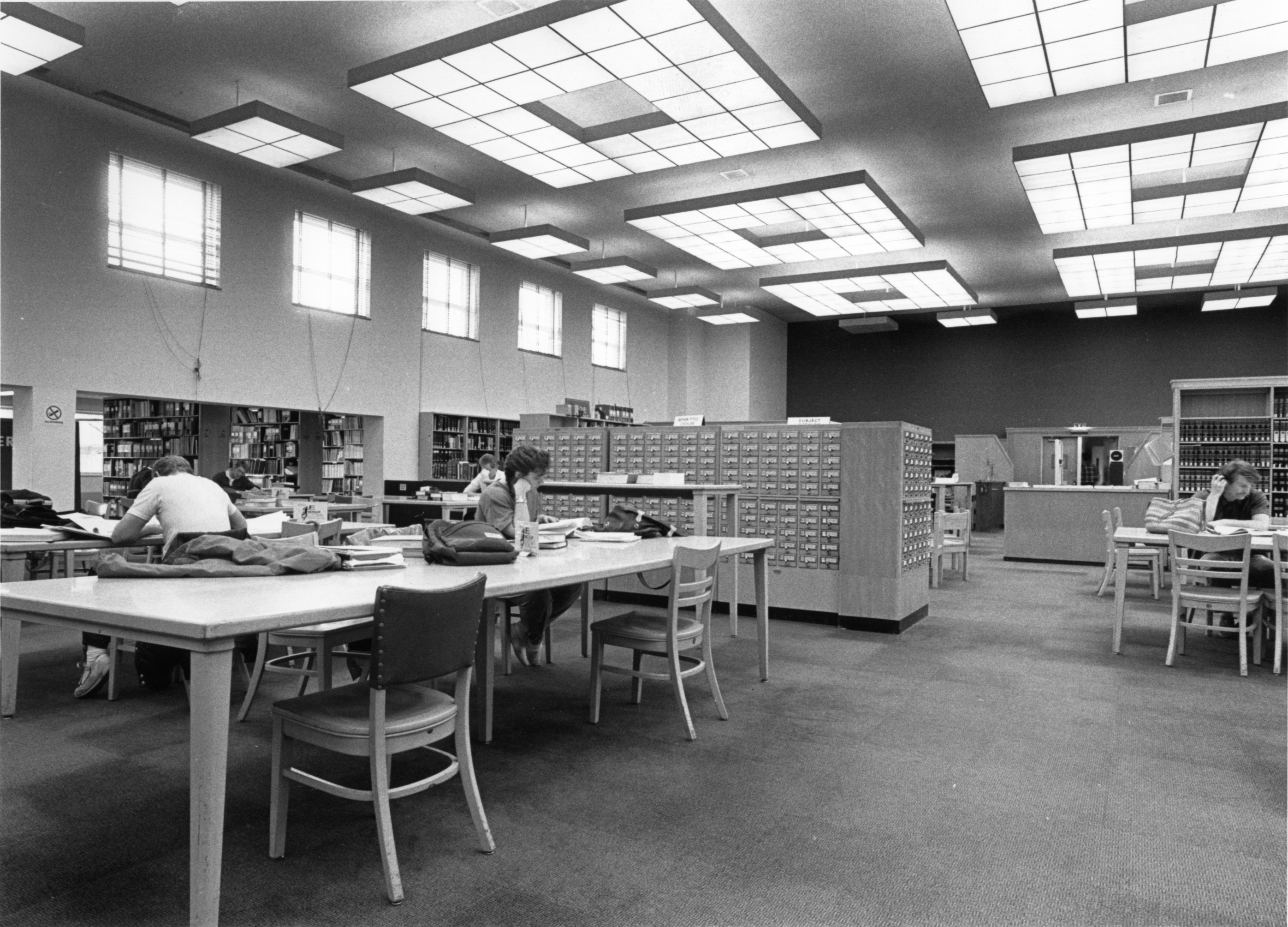 Photo of Law Library in the 1970s.